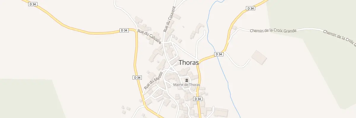 Plan du 5016 Le Bourg à Thoras