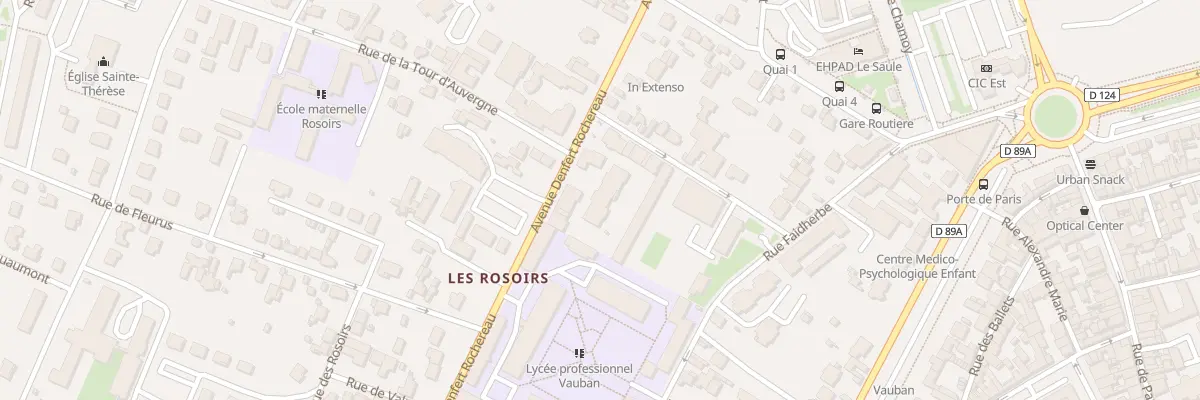 Plan du 20B Av Denfert Rochereau à Auxerre