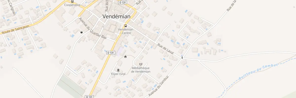 Plan du 1 Rue des Champs des Gardes à Vendémian