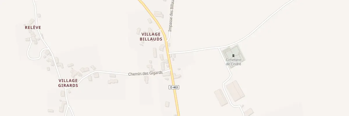 Plan du 5081 Village Billaud à Cindré
