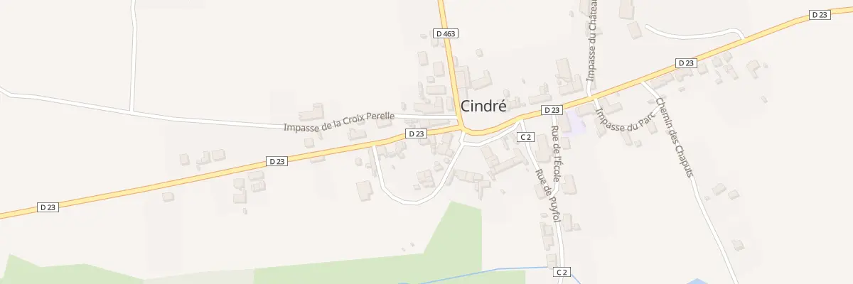 Plan du 5043 Le Bourg à Cindré