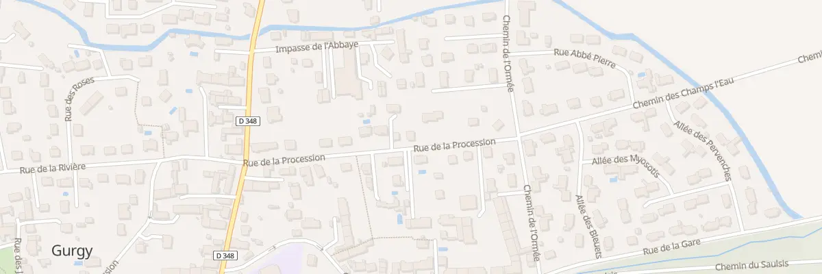 Plan du 39 Rue de la Procession à Gurgy