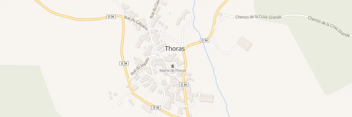 Plan du 5005 Le Bourg à Thoras
