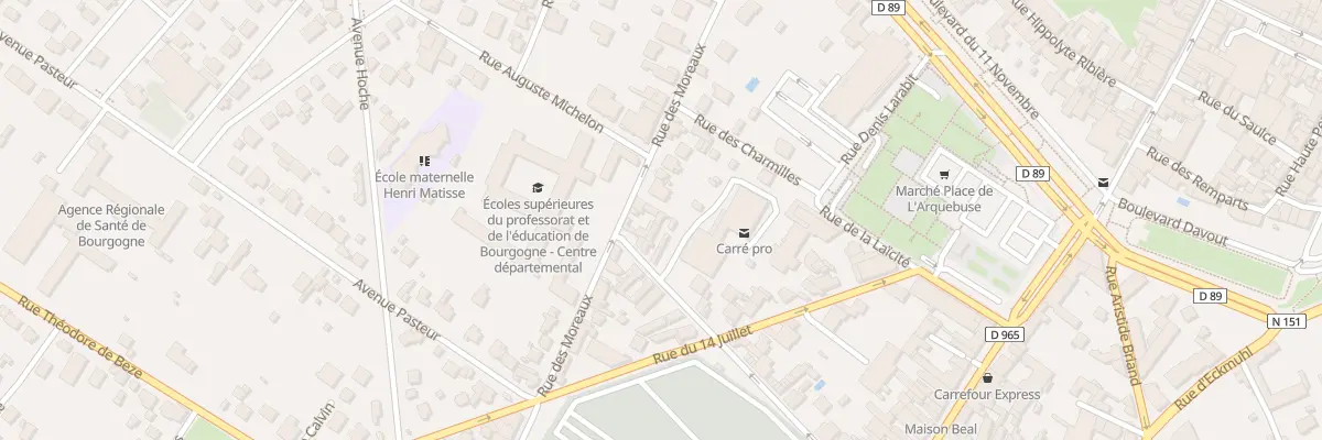 Plan du 28Y Rue Dunand à Auxerre