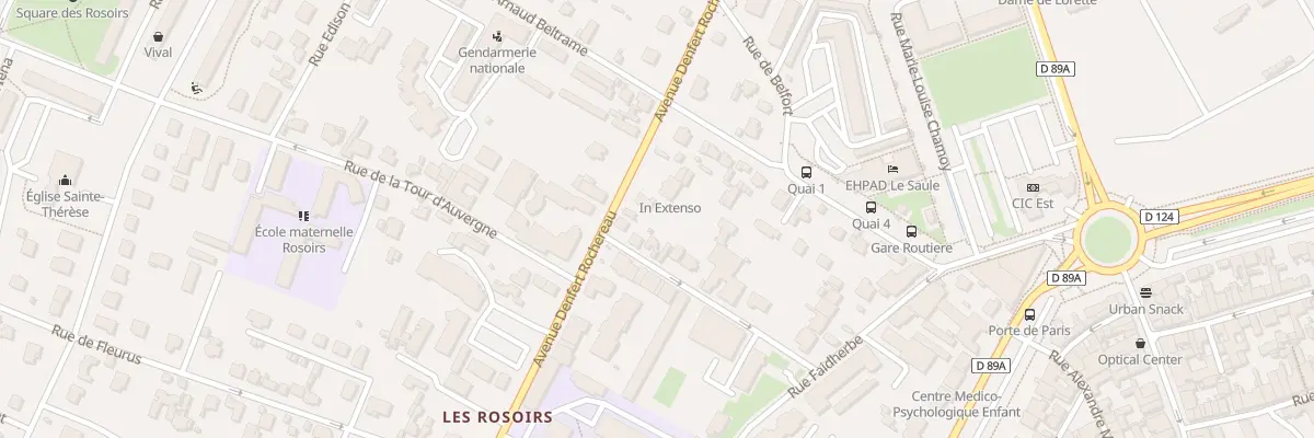 Plan du 26 Av Denfert Rochereau à Auxerre