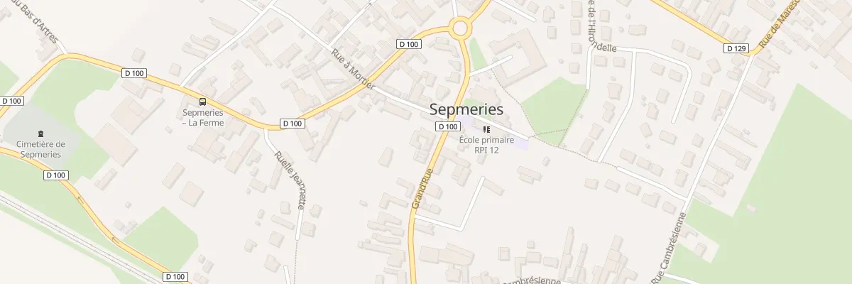 Plan du 108 Gr Gd Rue à Sepmeries