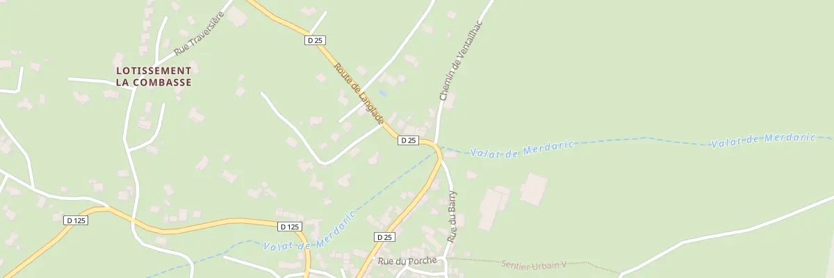 Plan du 2 Rte de Langlade à Saint-Étienne-du-Valdonnez