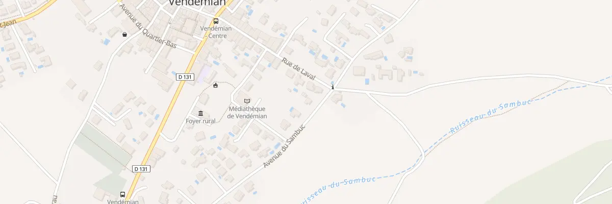Plan du 2 Av du Sambuc à Vendémian