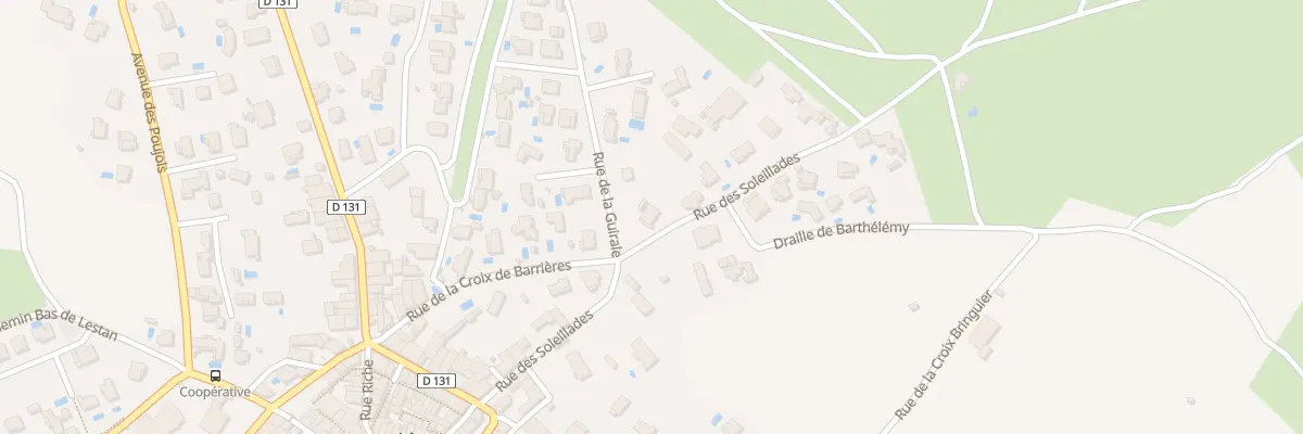 Plan du 13 Rue des Soleillades à Vendémian
