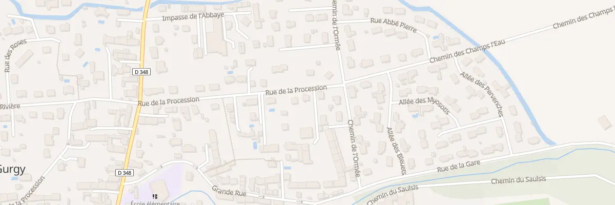 Plan du 38 Rue de la Procession à Gurgy