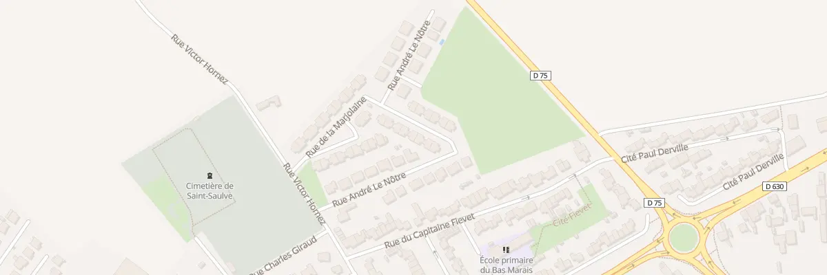 Plan du 23 Rue André le Nôtre à Saint-Saulve