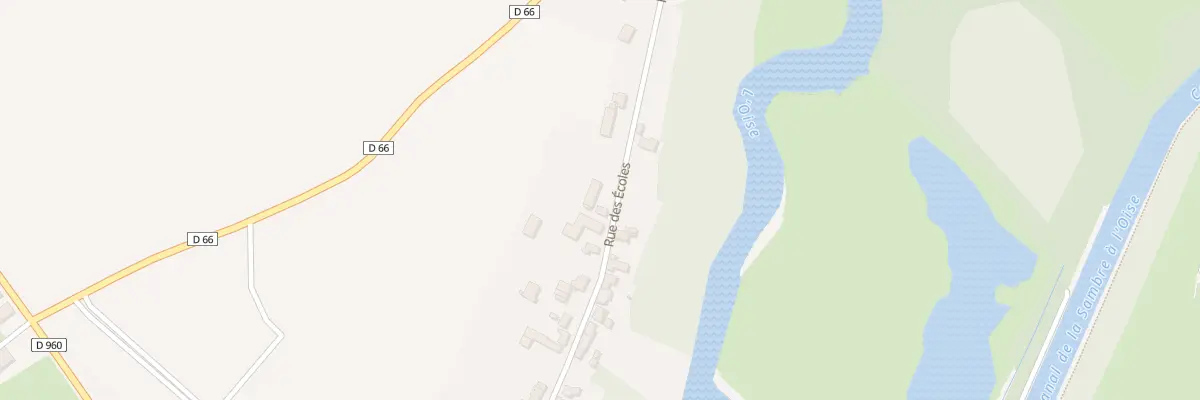 Plan du 23 Rue des Ecoles à Vadencourt