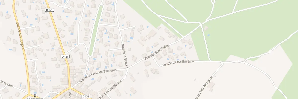 Plan du 13B Rue des Soleillades à Vendémian