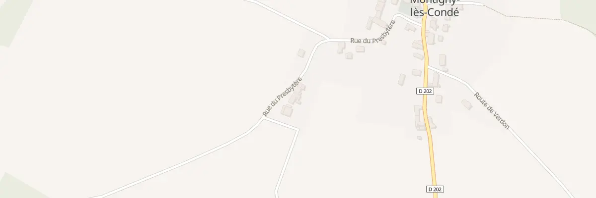 Plan du 9 Rue du Presbytère à Montigny-lès-Condé