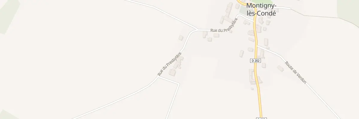 Plan du 7 Rue du Presbytère à Montigny-lès-Condé