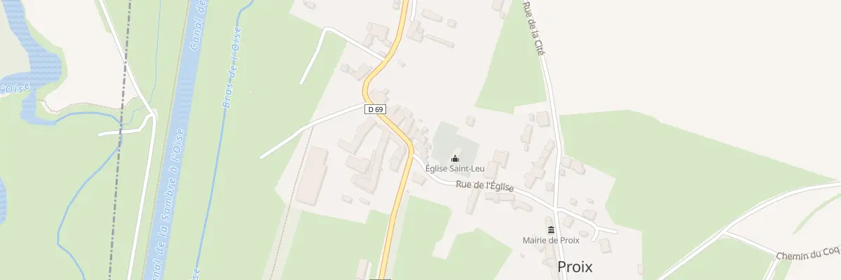 Plan du 2 Rue de Longchamps à Proix