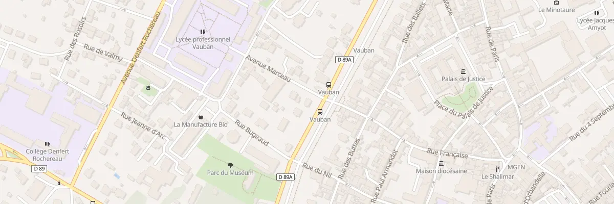 Plan du 15 Bd Vauban à Auxerre