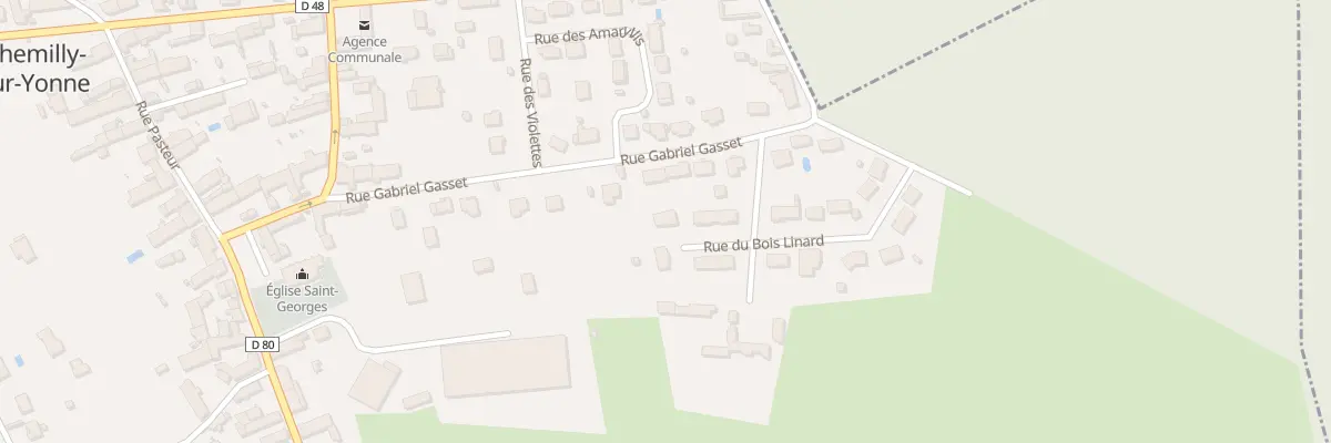 Plan du 16 Rue du Bois Linard à Chemilly-sur-Yonne