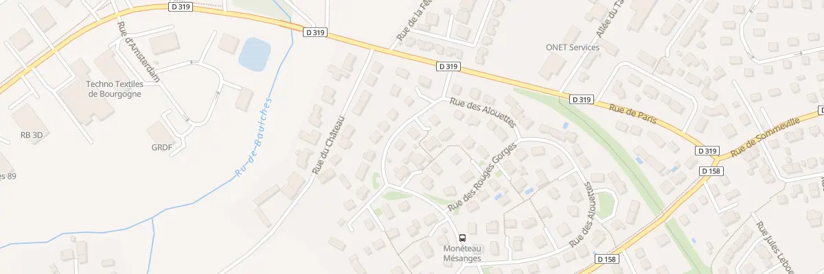 Plan du 7 Rue des Mésanges à Monéteau