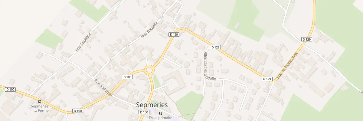 Plan du 5 All de la Brasserie à Sepmeries