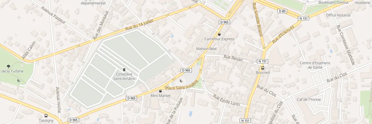 Plan du 42X Rue du 24 Août à Auxerre