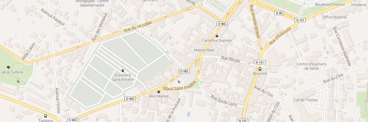 Plan du 40 Rue du 24 Août à Auxerre