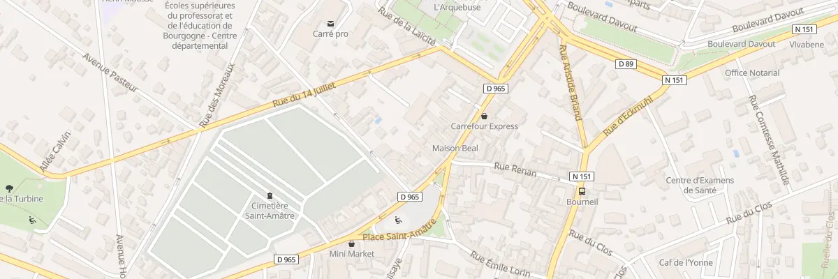 Plan du 30 Rue du 24 Août à Auxerre