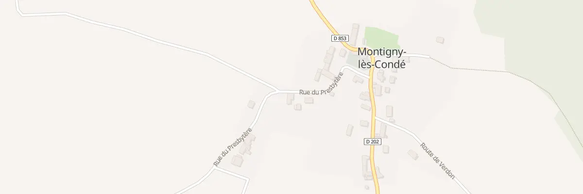 Plan du 3 Rue du Presbytère à Montigny-lès-Condé