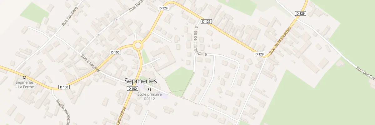 Plan du 2 Allee de la Motte à Sepmeries
