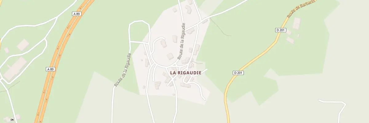 Plan du 9017 La Rigaudie à Thiers