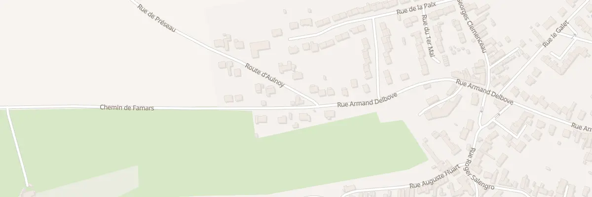 Plan du 1 Rte d’Aulnoy à Préseau