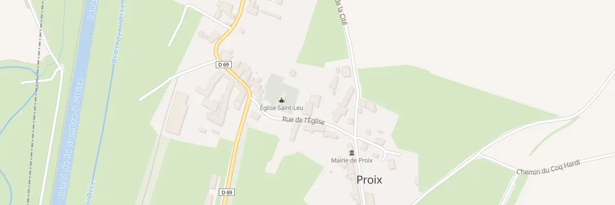 Plan du 4 Rue de l’Eglise à Proix