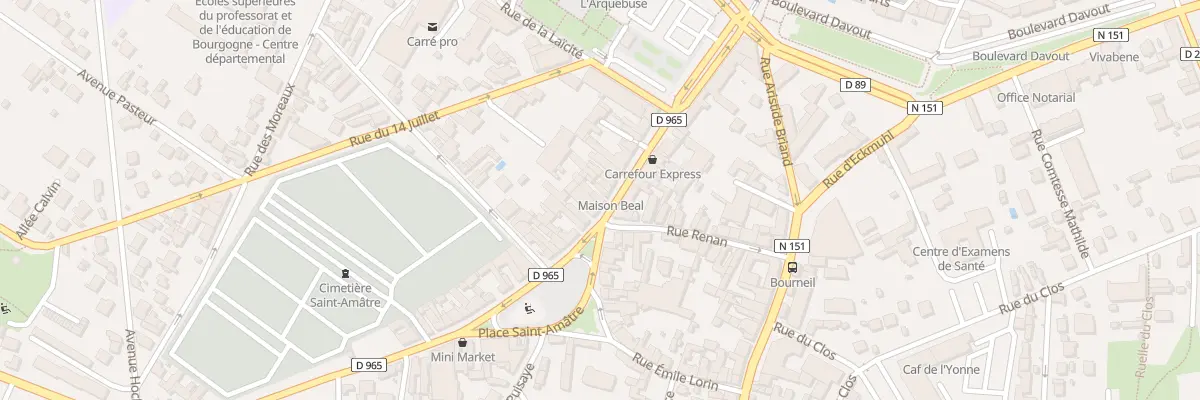 Plan du 24 Rue du 24 Août à Auxerre