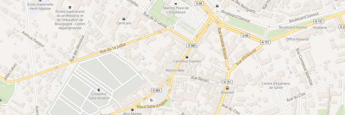 Plan du 16 Rue du 24 Août à Auxerre