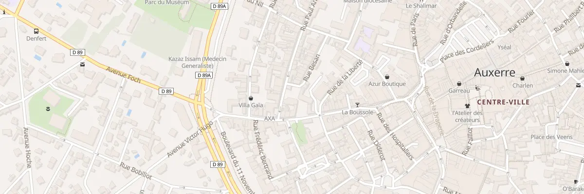 Plan du 2B Rue Paul Armandot à Auxerre