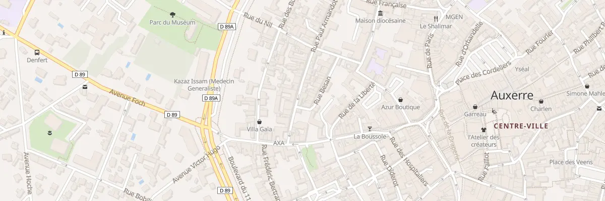 Plan du 4 Rue Paul Armandot à Auxerre