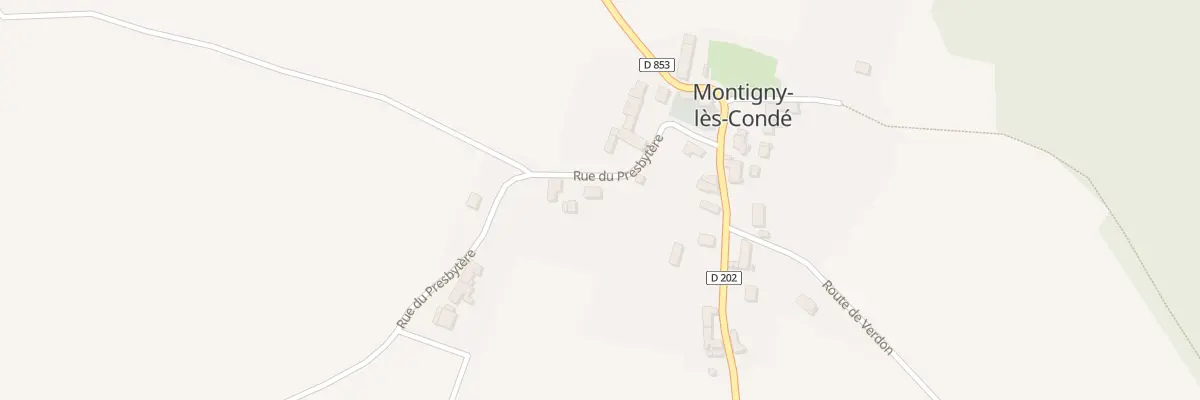 Plan du 1 Rue du Presbytère à Montigny-lès-Condé