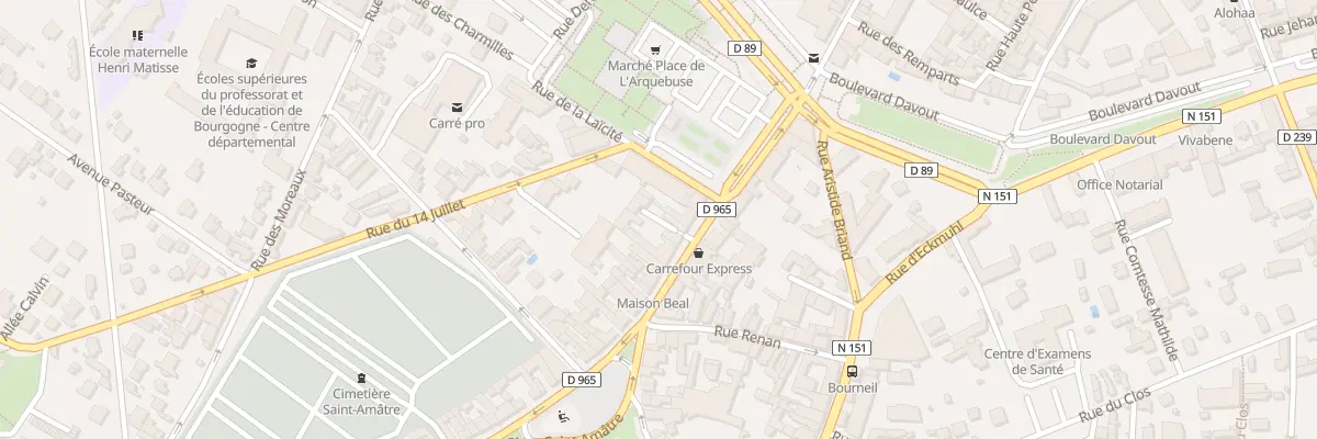Plan du 12 Rue du 24 Août à Auxerre