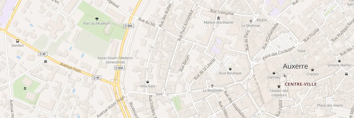 Plan du 10 Rue Paul Armandot à Auxerre