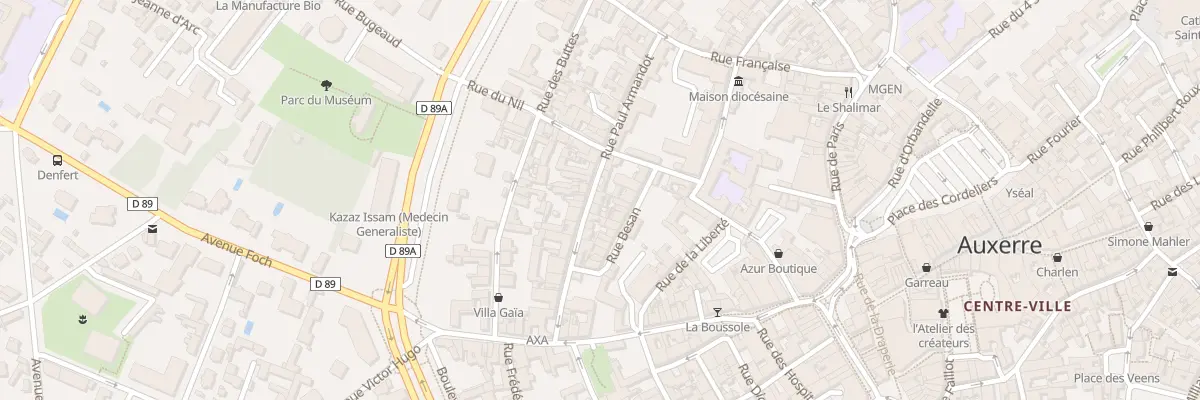 Plan du 14 Rue Paul Armandot à Auxerre