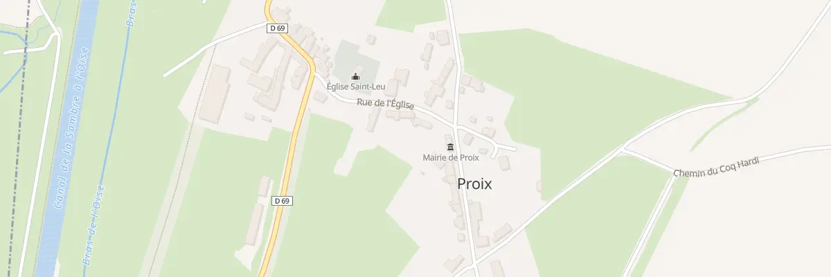 Plan du 3 Rue de l’Eglise à Proix