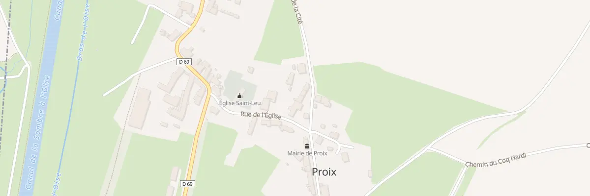Plan du 1 Rue de la Cité à Proix