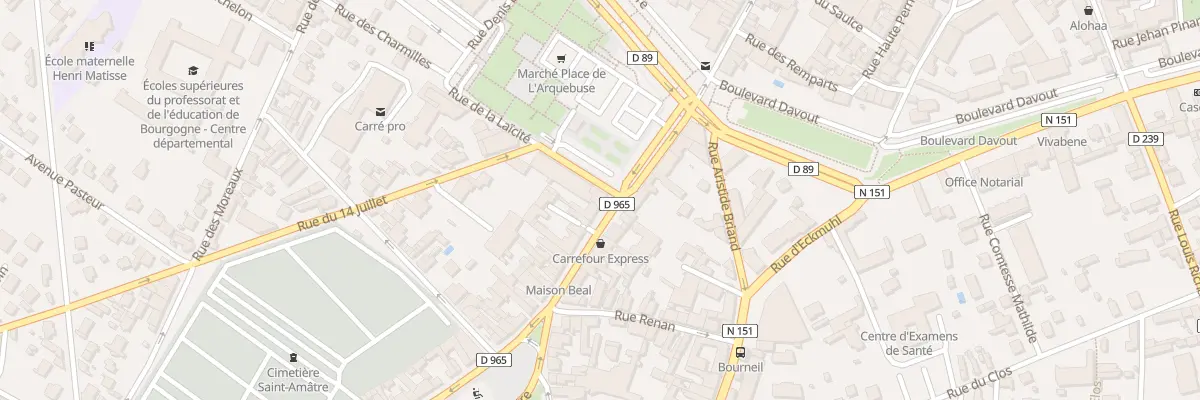 Plan du 6 Rue du 24 Août à Auxerre