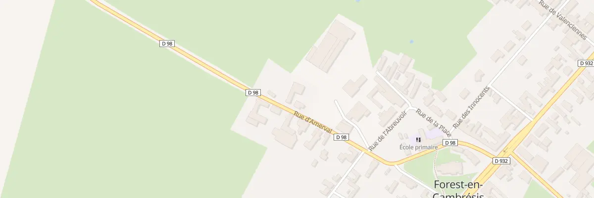 Plan du 2 Rue d’Amerval à Forest-en-Cambrésis