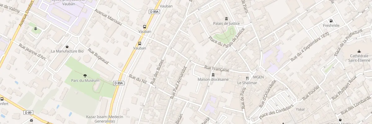 Plan du 43 Rue Paul Armandot à Auxerre