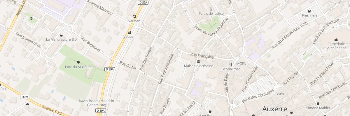 Plan du 24B Rue Paul Armandot à Auxerre