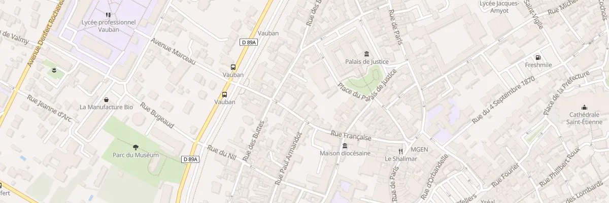 Plan du 16 Rue Française à Auxerre