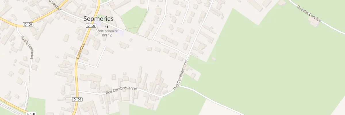 Plan du 3 Rue des Prechelles à Sepmeries