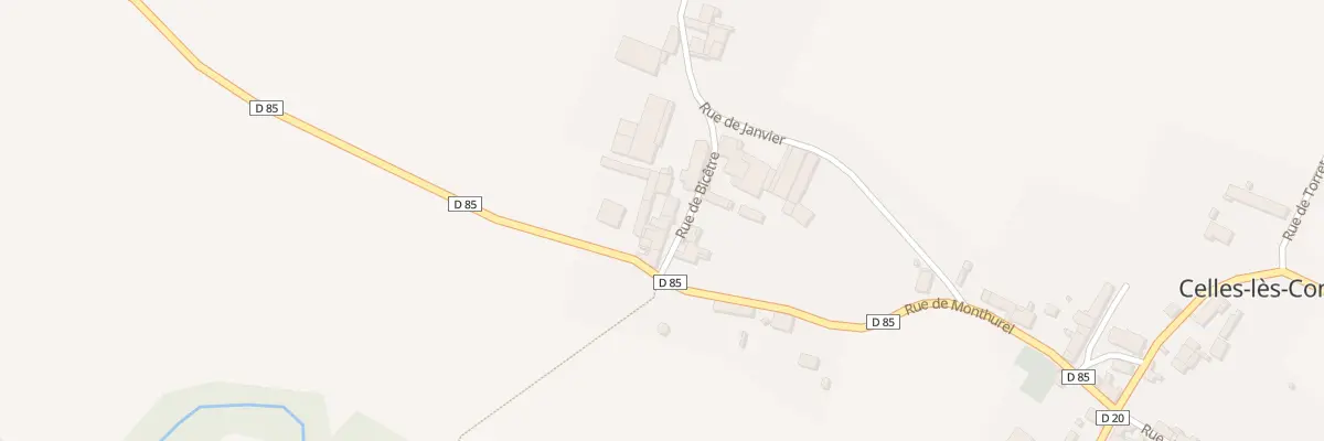 Plan du 3 Rue de Bicêtre à Celles-lès-Condé