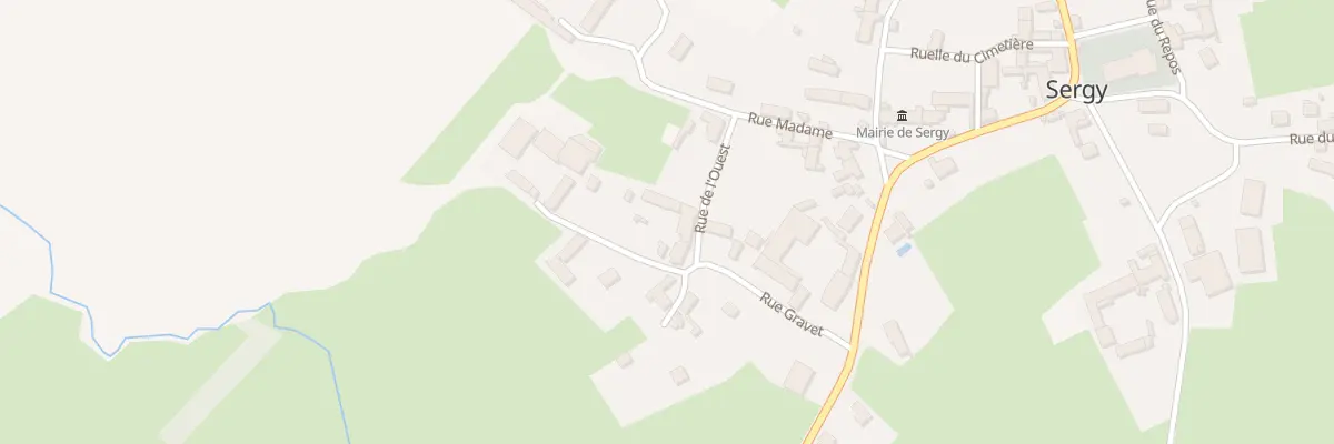 Plan du 10 Rue de l’Ouest à Sergy